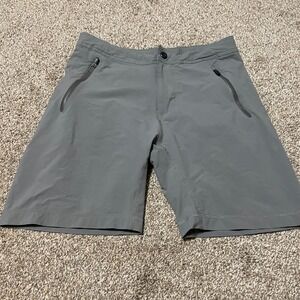 Mack Weldon Mens Shorts Gray Performance Stretch Zip Pockets Size Small